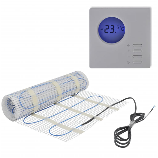 Golvvärmematta 4 m² 160 W/m² med digital termostat