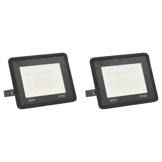 vidaXL Strålkastare 2 st 50 W LED kallvit