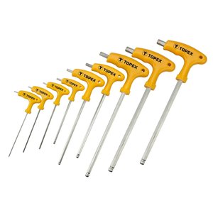Torxnyckelset med T-handtag, 9 delar