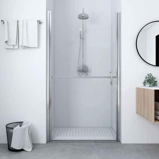 vidaXL Duschdörr härdat glas 81x195 cm