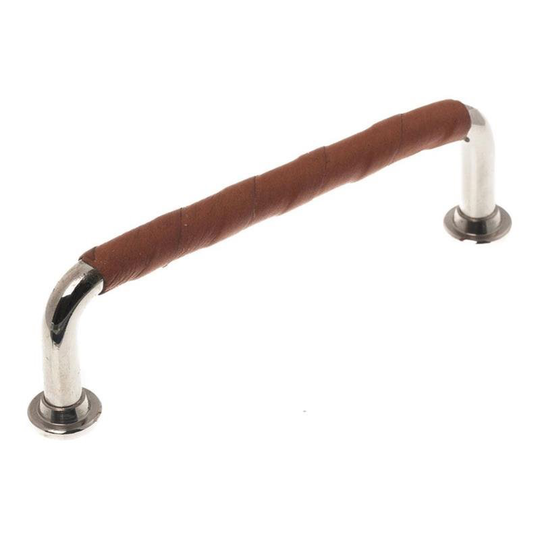 Linfalk Kökshandtag Blank Mässing - Nickel / Cognac