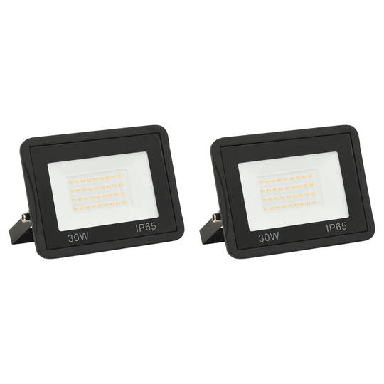 vidaXL Strålkastare 2 st 30 W LED kallvit