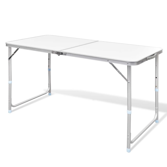 Campingbord med höj- och sänkbar aluminium (hopfällbar) 120 x 60 cm