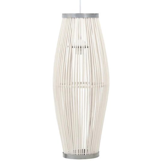 vidaXL Taklampa vit pil 40 W 23x55 cm oval E27