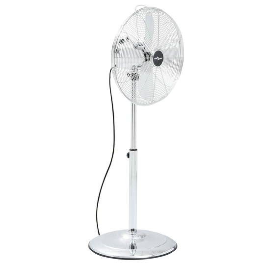 vidaXL Piedestalfläkt 3 hastigheter 40 cm krom