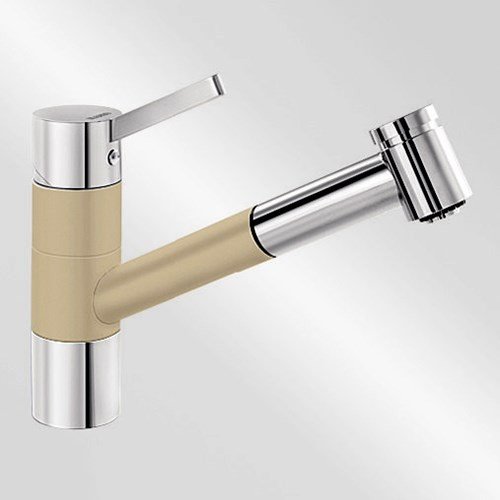 Blanco Köksblandare Tivo S - Silgranit-look Champagne / Krom