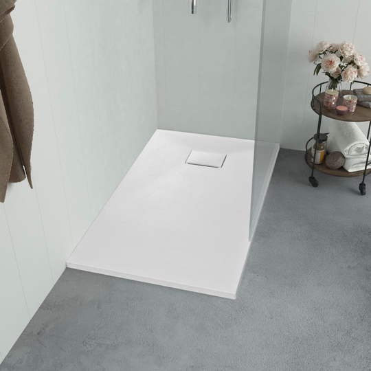 vidaXL Duschkar SMC vit 90x80 cm