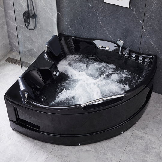 Bubbelbadkar för två - BK-005 - Svart
