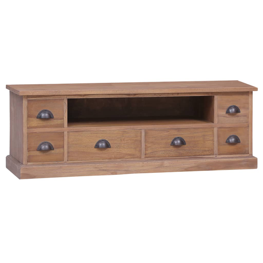 vidaXL TV-bänk 120x30x40 cm massiv teak