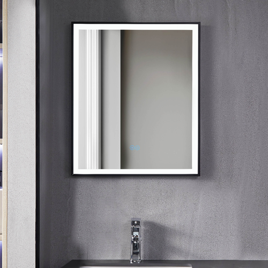 LED-spegel 60x70cm med dimmer & anti-fog-funktion