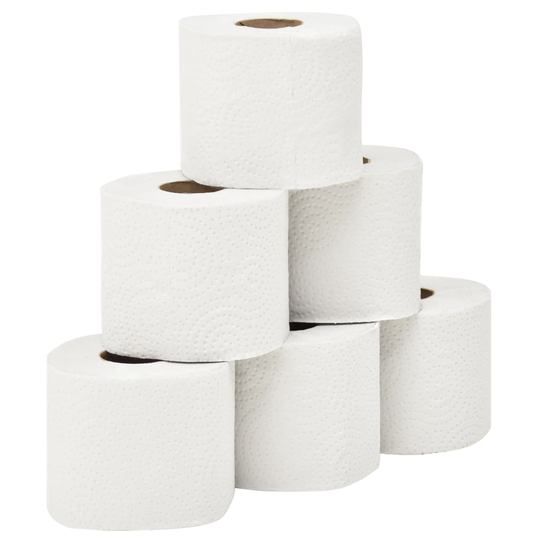 vidaXL Präglat toalettpapper 2-lagers 128 rullar 250 ark