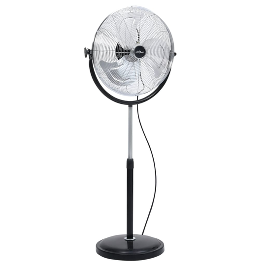 vidaXL Piedestalfläkt med lutningsbart huvud 3 hastigheter 45 cm 100 W