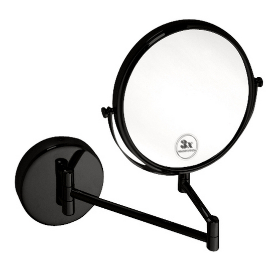 Sminkspegel Duschbyggarna Black