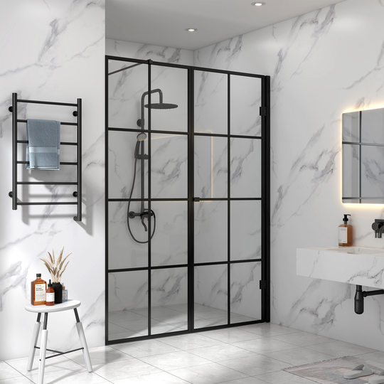 Duschvägg 160cm | Trendig industridesign