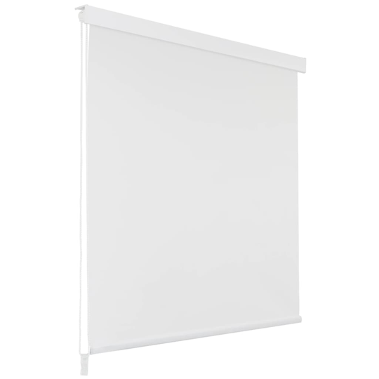 vidaXL Rullgardin för dusch 100x240 cm vit