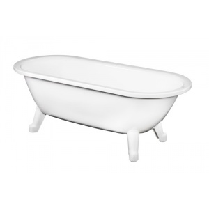 Gustavsberg 6316 frontlöst badkar med fötter, Perfect White