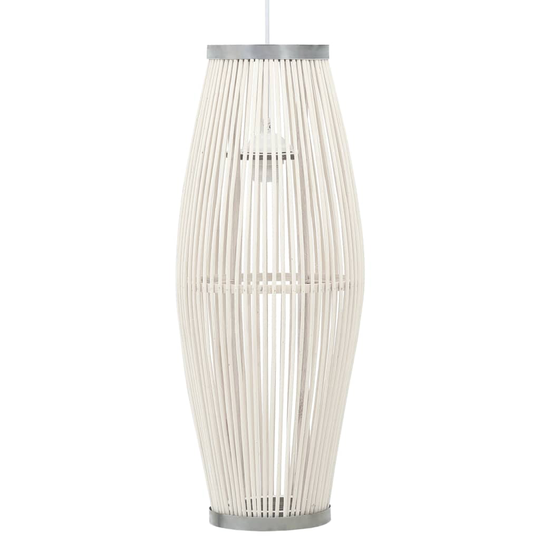 vidaXL Taklampa vit pil 40 W 21x50 cm oval E27