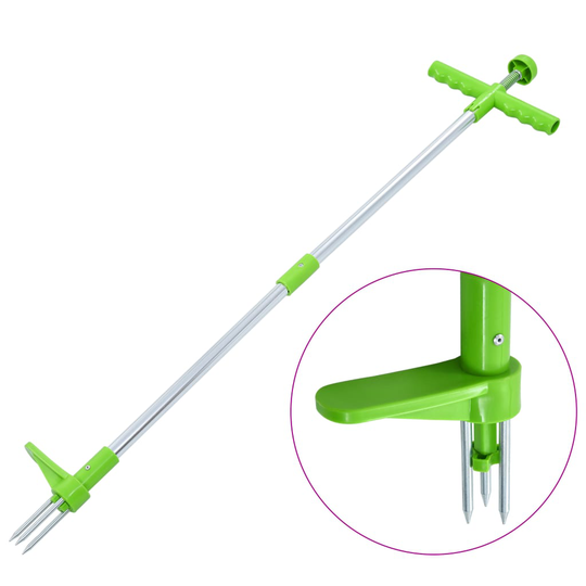 vidaXL Ogräsrensare 100 cm aluminium