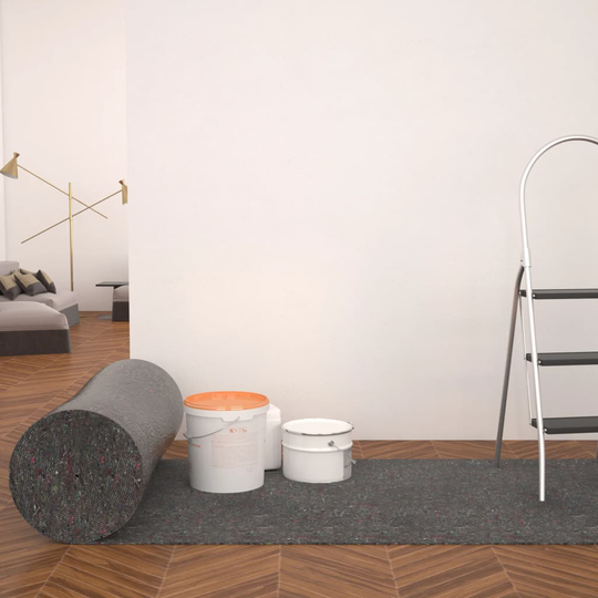 vidaXL Målarmatta halkfri 2 st 50 m 180 g/m² grå