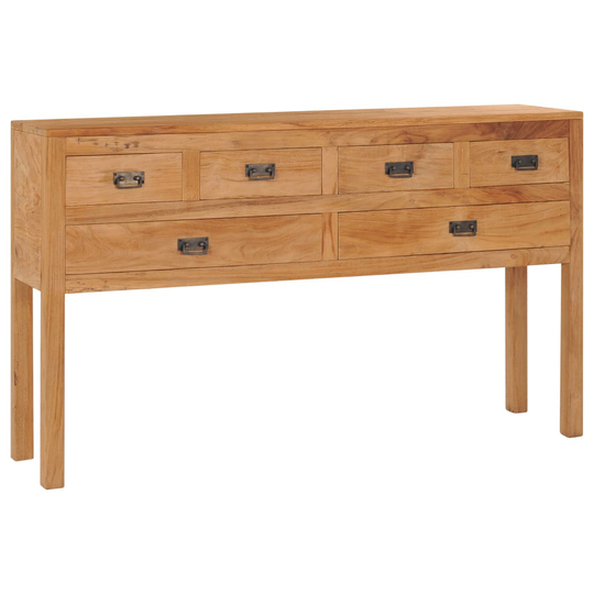 vidaXL Skänk 125x30x75 cm massiv teak