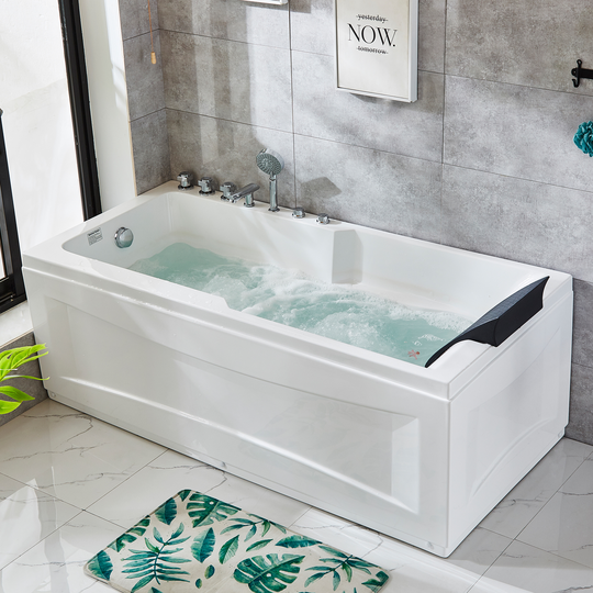 Bubbelbadkar 170x80cm i stilren design | BK-001 Höger