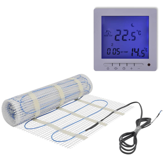 Golvvärmematta 4m² 160 W/m² med digital termostat