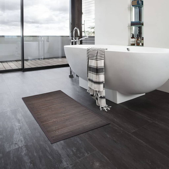 vidaXL Bambumattor 4 st 60x90 cm mörkbrun