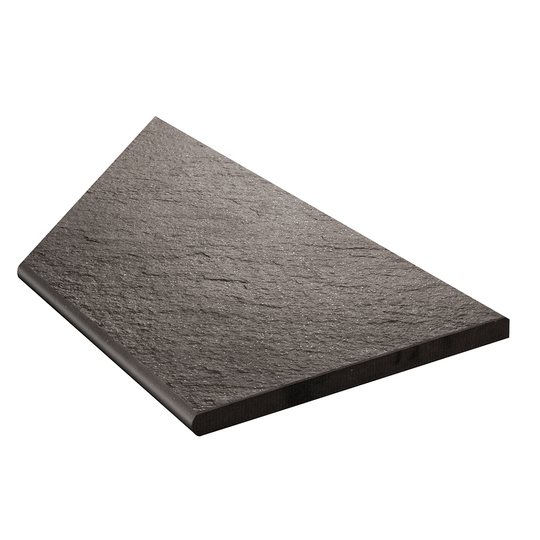 Uteklinker Bricmate Z Quartzit Black Pool Inner Corner Right 30x60 cm