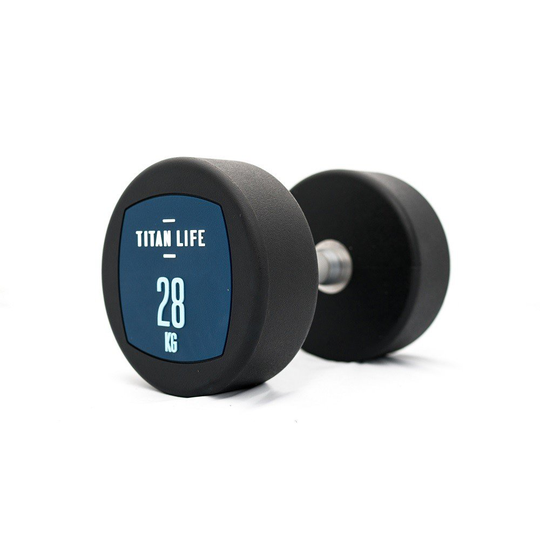 TITAN LIFE Hantel Dumbbell PU - 28 kg