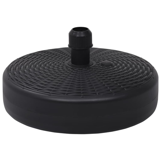 vidaXL Parasollfot sand/vattenfylld 24 L svart