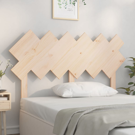 vidaXL Sänggavel 132x3x81 cm massiv furu