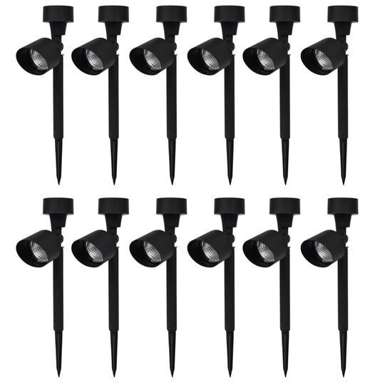 Trädgårdsbelysning LED Spotlight 12-pack