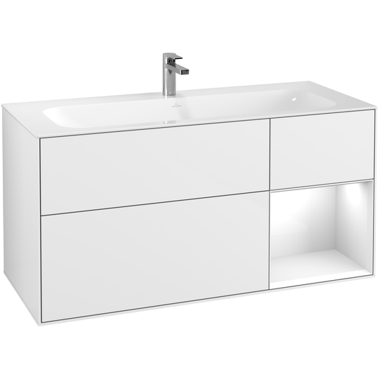 Tvättställsskåp Villeroy & Boch Finion med 3 Lådor och Hylla för Inbyggt Tvättställ